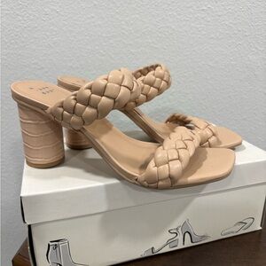 a new day Braided Sandal Heels in Nude